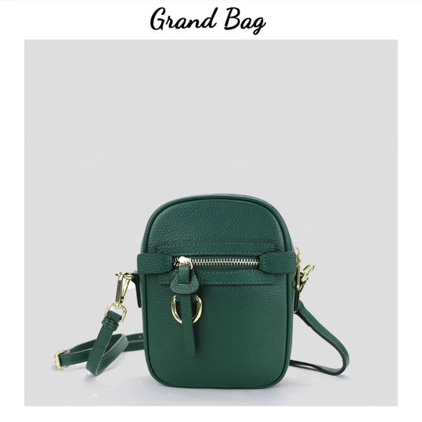 

new fashion multi colors women genuine leather small crossbody bag lady phone bag small shoulder girls