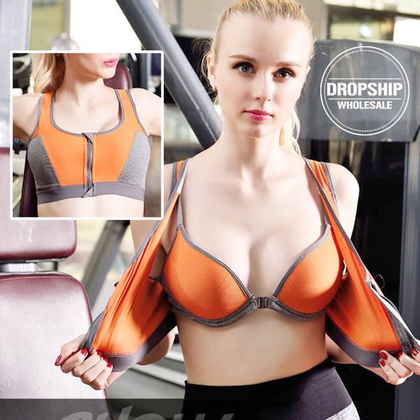 

2019 sports fitness bh bra sport push up yoga underwear gym running women shockproof tank workout jogging athletic vest, White;red