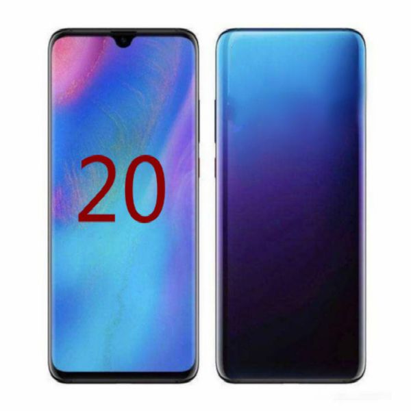 

2020 goophone 20plus 20+ 20u mtk6580 quad core 1gb ram 8gb rom 6.5" 8mp 3g wcdma shows fake 5g phone with sealed box