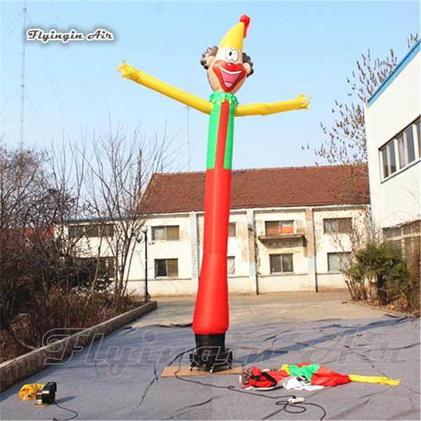 Bouncer gonfiabile dell'uomo del tubo di esplosione del ballerino del cielo dell'aria del ponticello del pagliaccio gonfiabile di pubblicità divertente per l'evento del circo