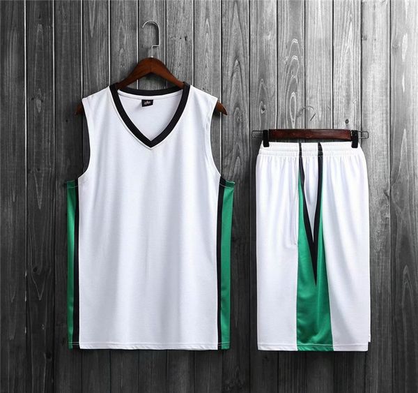 

new style basketball uniform sets sports jersey for men 37, Black;red
