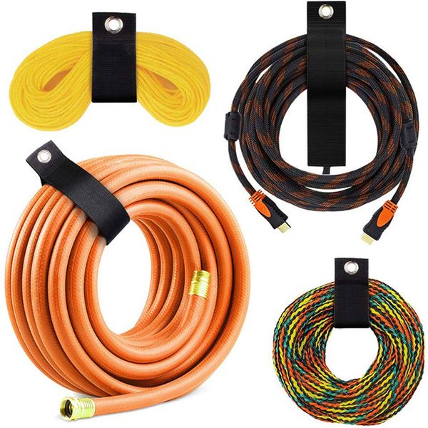 

heavy duty wrap storage belt-hook and loop extension cord storage rack rope holder clip cable strap for storage of power cords