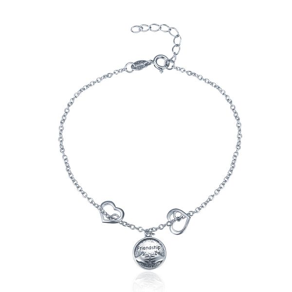 

spc1 (with box) 925 sterling silver jumping frog green cz zircon crystal women bracelets for women, Golden;silver