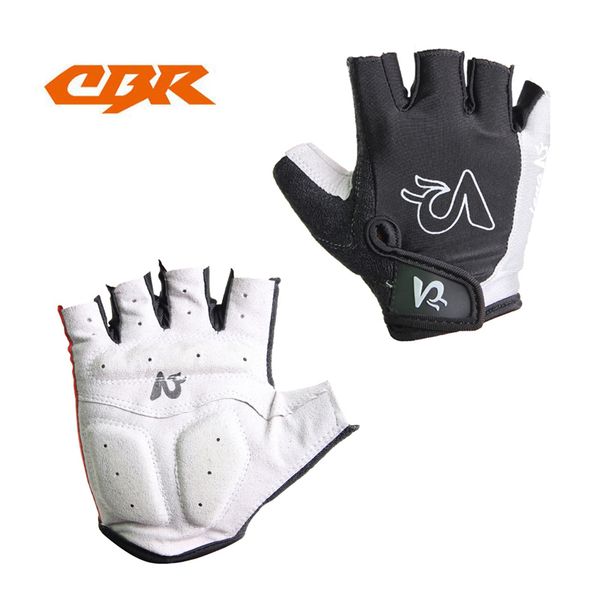 Half Finger Cycling Gloves Red Blue Black Gray Bicycles Clothing Silicon Pad 48g