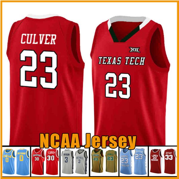

35 kevin jarrett 23 culver durant texas tech red raider ncaa colloege basketball jersey ja 12 morant murray state racers university red edde, Black