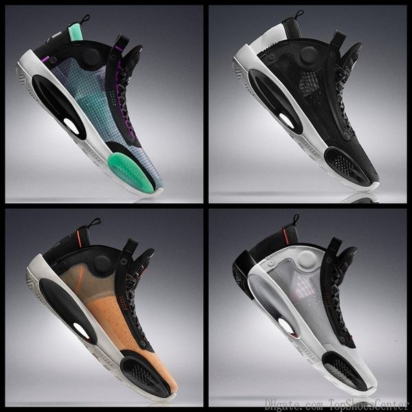 

new jumpman xxxiv 34 eclipse bred pe unc blue void amber rise snow basketball shoes for men 34s mens sports sneakers
