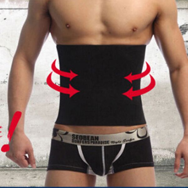 

men and women waist support waist trimmer belt exercise weight loss burn shaper gym fitness training power belt, Black;gray