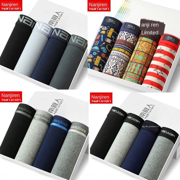 

антарктический чистый хлопок боксер низкая цена антарктический чистый хлопок под мужскими трусами мужские боксерские брюки низкая цена, Black;white