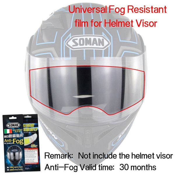 

anti-fog шлем объектива фильм универсальный мотоциклов шлем visor fog resistant пленка 4