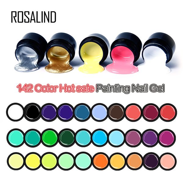 

rosalind 5ml selling gel lacquer pure color uv gel manicure diy nail art polish design nail painting color varnish