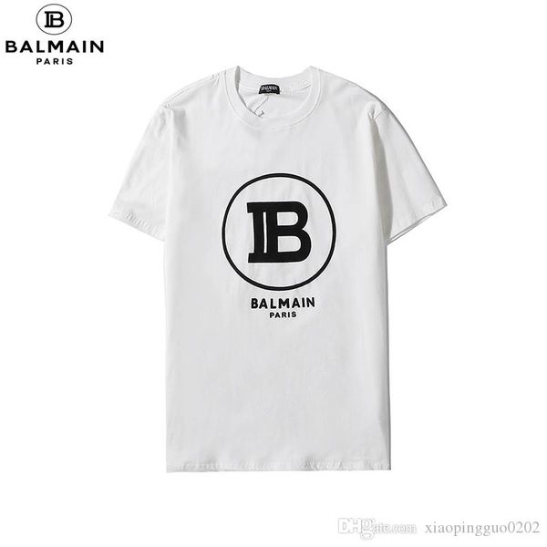 

летняя хлопковая мужская дизайнерская футболка последняя печать логотипа модный бренд одежды футболка мужская северная спортивная тенденция, Black