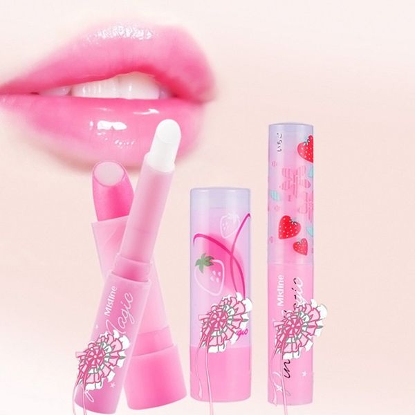 

сладкий клубничный бальзам для губ волшебная смена температуры увлажняющий крем розового цвета для губ бальзам для губ увлажняющий крем для