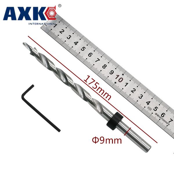 

1set 9mm twist step drill bits with depth scollar for manual pocket hole machines systems woodworking drill bits dt036