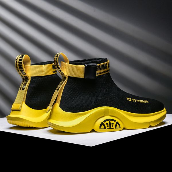 

men sneakers high socks shoes breathable casual slip on basket homme platform sneakers men shoes male footwears zapatillas