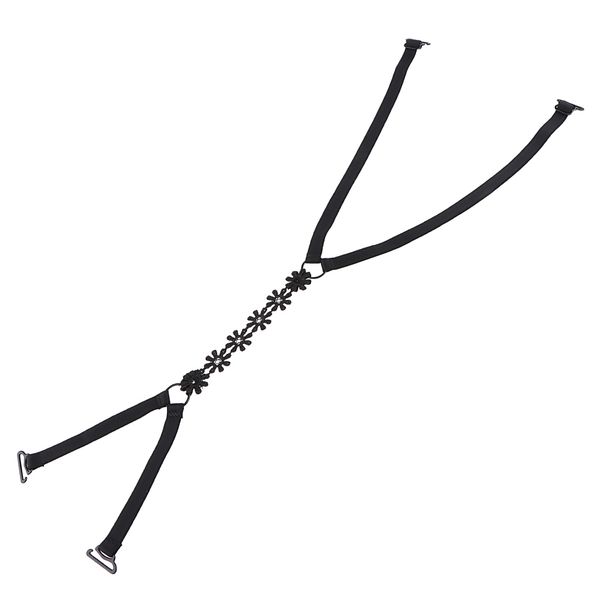 

fashion adjustable cross black lace brassiere bra strap women teen girls underwear accessories, Red;black