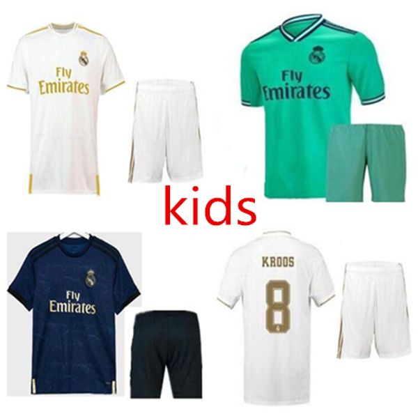 

2019 20 real madrid occer jer ey hazard kid kit kit 19 20 football hirt a en io modric ramo marcelo bale i co child occer et