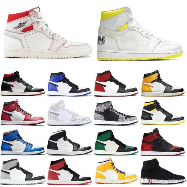 

1 high og game royal banned shadow bred toe nrg unc white men women 1s shattered backboard silver medal trainers sneakers shoes