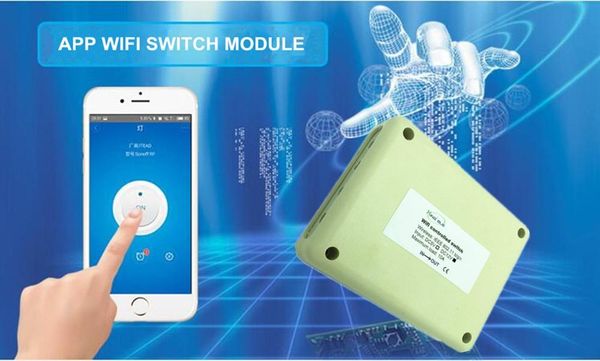 4ch 12v Smart Wireless Wifi Light Switch Wi Fi Module Controlled