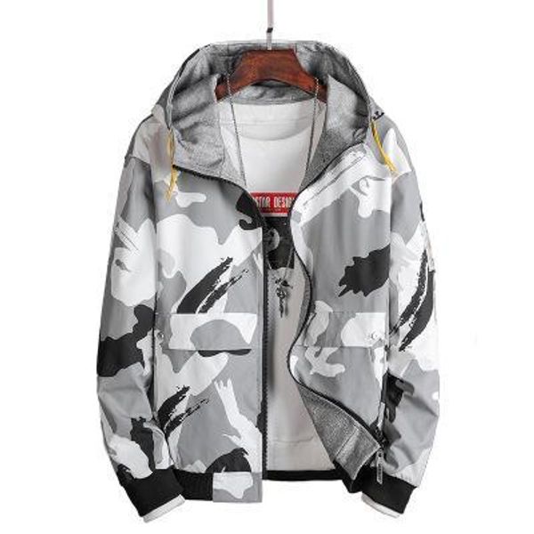 

fashion men jacket with printed luxury autumn and winter mens designer double-sided camouflage coat jackets clothes, Black;brown