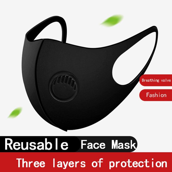 

маска для лица с дыхательным клапаном маски пылезащитная защита от брызг предотвращает загрязнение pm2. 5 брызгозащищенные защитные маски дл