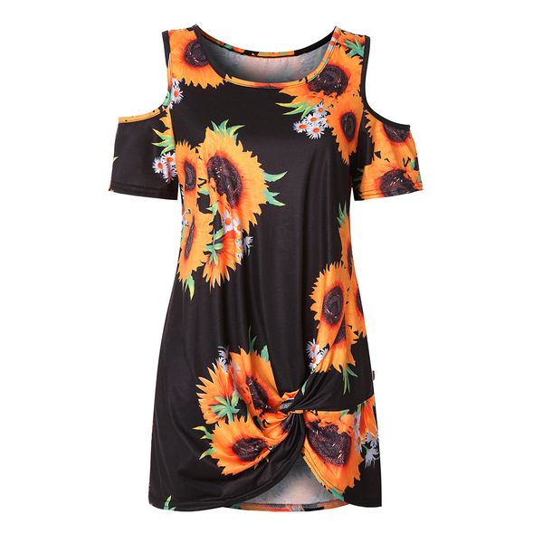 

летняя футболка с длинным рукавом с длинным рукавом с длинным рукавом с узором в виде подсолнечника повседневная футболка с длинным рукавом, White