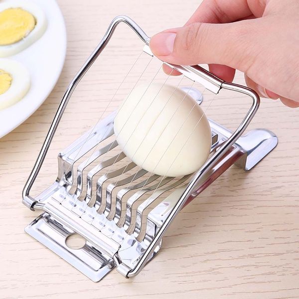 

15# boiled egg slicers kitchen restaurant stainless steel wire egg cutter mold egg split device multifunction slicing mould