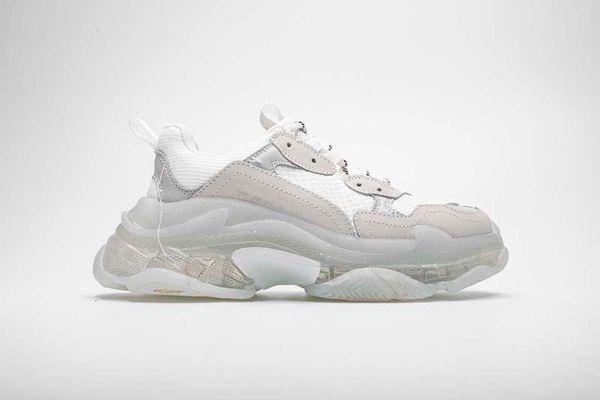 

2019 dad shoes paris 17fw triple-s sneakers men/women white running shoes cushion shoes szie 35-45