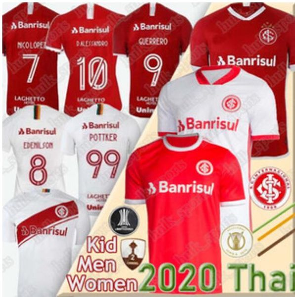 

2020 2021 sc internacional soccer jerseys home away 20 21 camisetas bruno silva n.lopez guerrero man kids kit women football shirts, Black;yellow