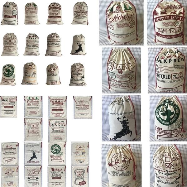 

new cotton drawstring bags, cloth bag, storage bag christmas bags canvas bags christmas decorations 5045