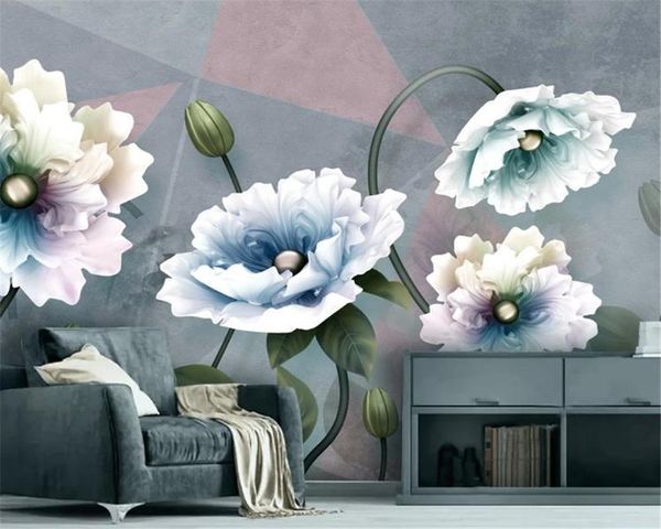 

wallpapers custom 3d wallpaper mural embossed flowers european vintage jewelry tv background wall environmental