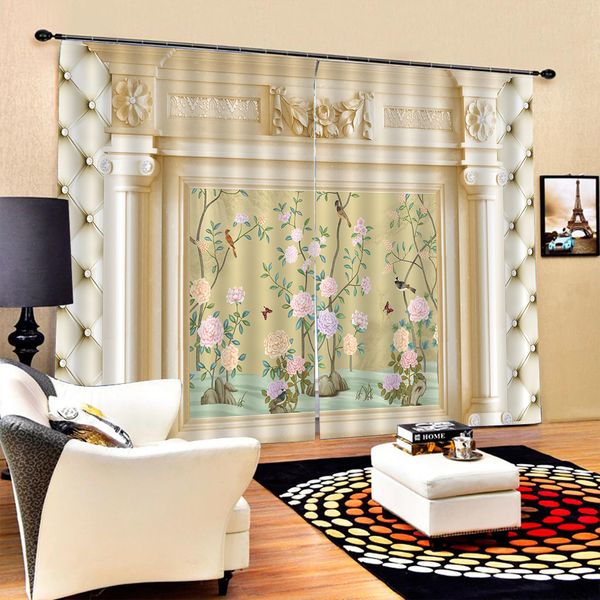 

p blackout window drapes luxury 3d curtains for living room relief curtains