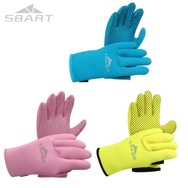 

sbart children wetsuit diving surfing snorkeling kayaking winter swimming gloves 3mm neoprene skid-proof