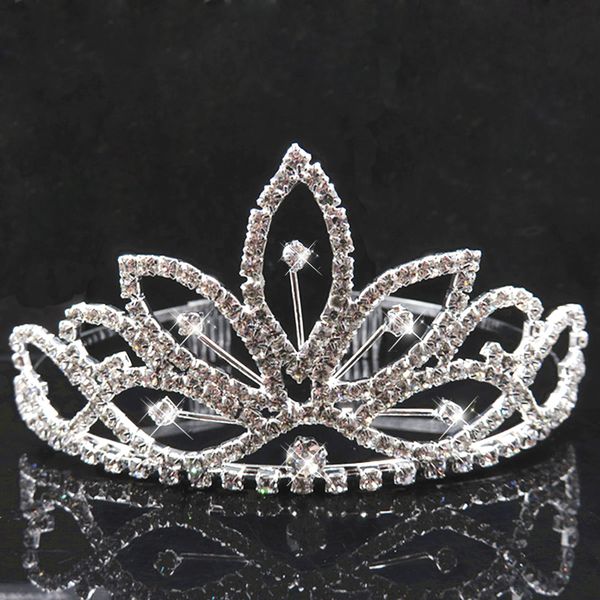 

велиѬне издели ainameisi вадебне tiara лк коѬона мода rhinestone кѬиалл лбов еѬд, Golden;white