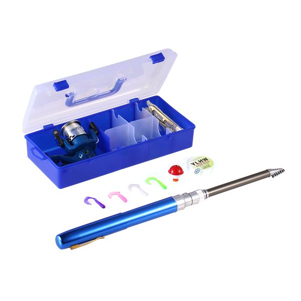 

29 pcs fishing reel fishing rod soft worm lure lure set crank hook baits box