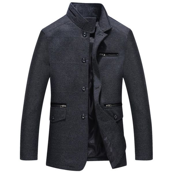 

spring and autumn men's jacket business casual men's jacket solid color coat, Black;brown