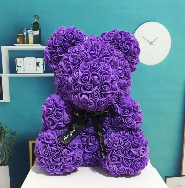 

rose girlfriend artificial birthday valentines multicolor rose bear foam bear flowers day gift decoration party teddy xqubq