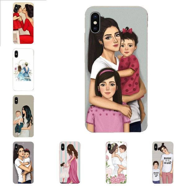 

phone case black brown hair baby queen mom girl for xiaomi mi3 mi4 mi4c mi4i mi5 mi 5s 5x 6 6x 8 se pro lite a1 max mix 2 note 3 4 fundas