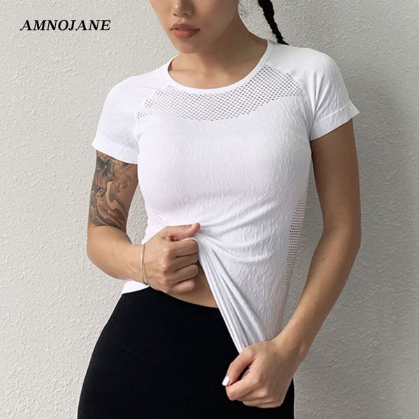 

t shirt sport women crop tight yoga sports bra running tshirt workout fitness gym tank activewear shirts sportswear, Black;blue