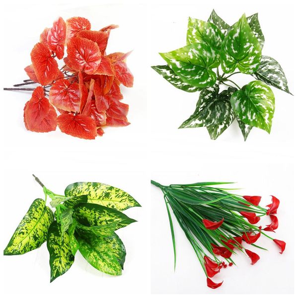 

artificial plants indoor outdoor fake leaf foliage bush home office garden decor