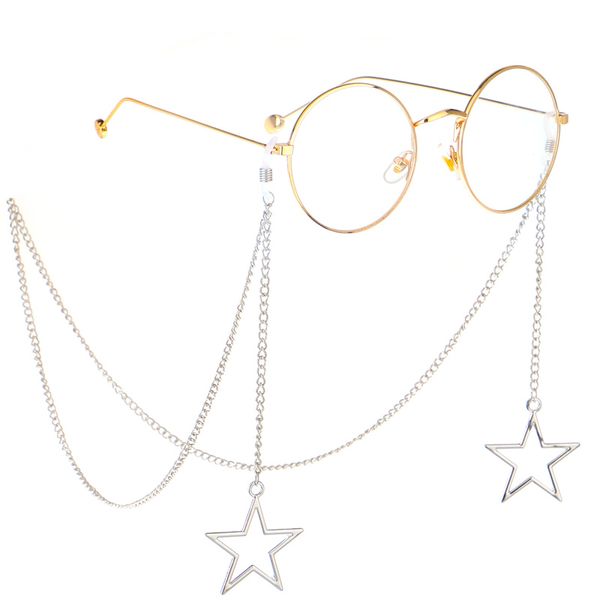 Chains Atacado-Novo de óculos oco Estrelas óculos de sol óculos de leitura Cadeia eyewears Cord Titular Neck Strap Corda