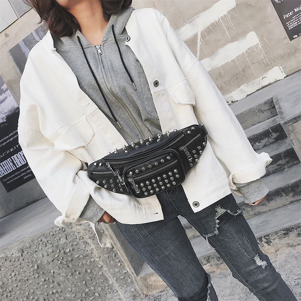 

мода г-жа талия сумка 2020 новый наплечная сумка простой посланник корейский творческий заклепки груди мобильный телефон