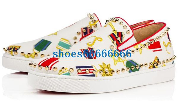 

last designer red bottom sneakers casual shoes mens womens black lows spikes flats loafers pik boat genuine leather design man woman shoe 22