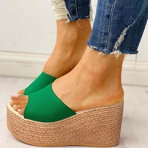 

2020 women's sandals peep-toe shoes woman high-heeled platfroms breathable fashion wedges for women new summer high heels shoes, Black