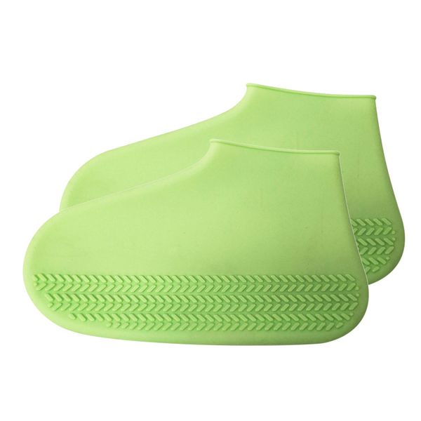 

rain gear transparent rain boots silicone waterproof shoe cover outdoor rainproof hiking skid-proof shoes recyclable shoe covers