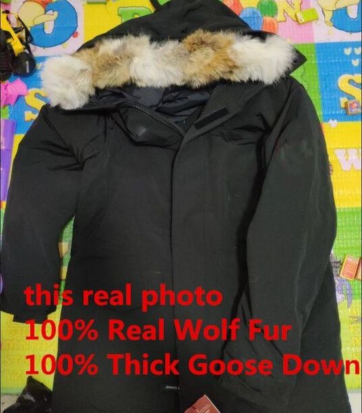 2019 Winter Man Coat Men S Langford Parka Down Jacket Parka Winter Warm Thick Down Coats Hooded Real Wolf Fur Collar Down Jackets Of Man Jacket From Langford Parka With Fur Hood