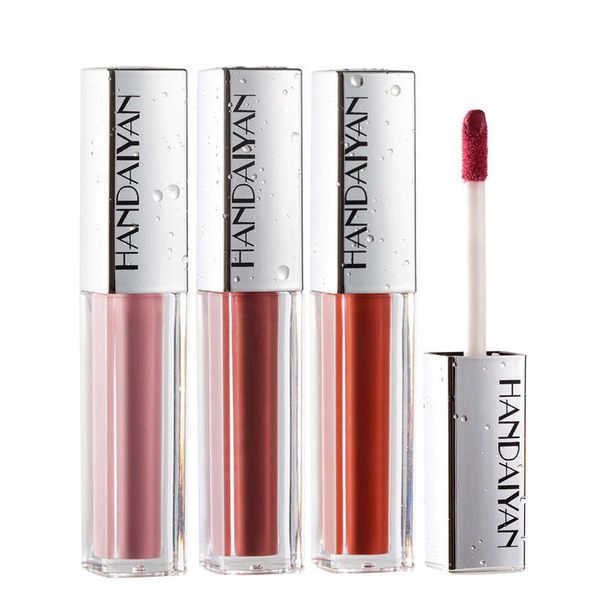 HANDAIYAN Velvet Matte Lip Gloss Feuchtigkeitscreme Lipgloss 3D Plumper Lip Tint Glaze Langlebiger flüssiger Lippenstift Wasserdichtes Make-up 144 Stück/Menge