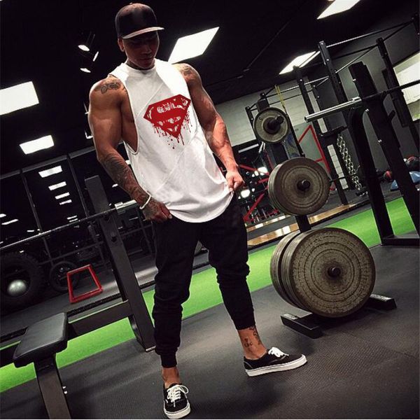 

запуск жилет без рукавов спорт жилет мужчины i-образный тренировки верхней части бака упругие спортивная vestiti рубашка баскетбол mujer бег, Black;blue