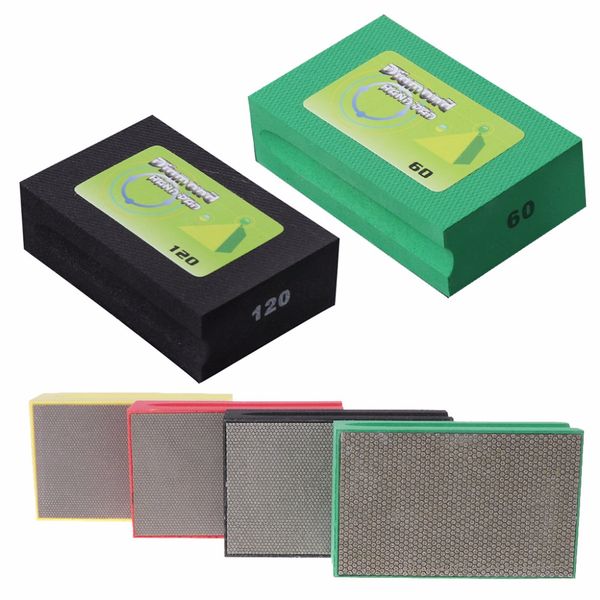 

bengu 60/120/200/400 diamond hand polishing pad sanding grinding for glass stone marble 95x55mm
