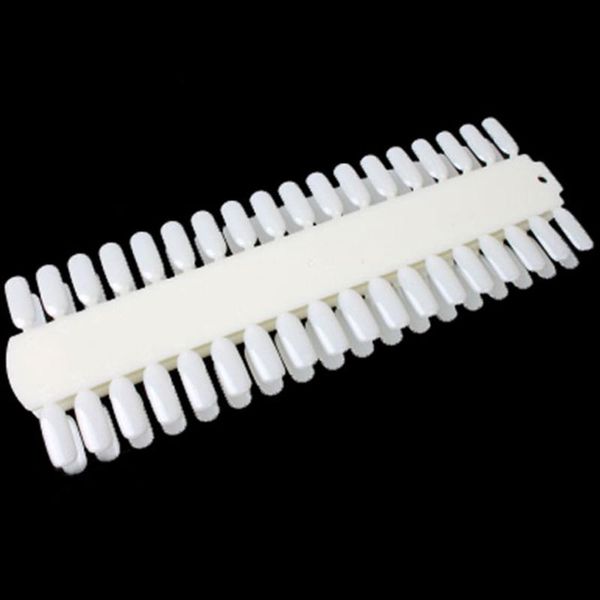 

new 48pcs/set elecool white clear false nail stickers square shape nail samples display practice color card tips btz1, Red;gold