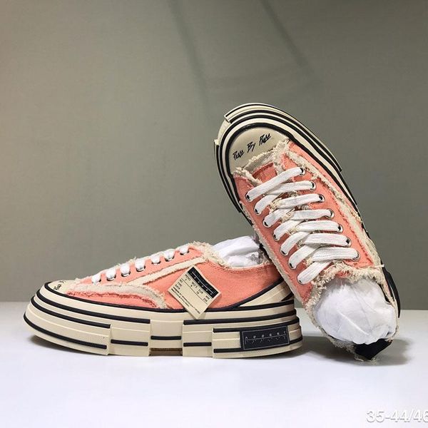 

new luxury xvessel g.o.p. lows canvas shoes mens women fashion designer vessel tripe s piece by piece speed casual shoes c04, Black